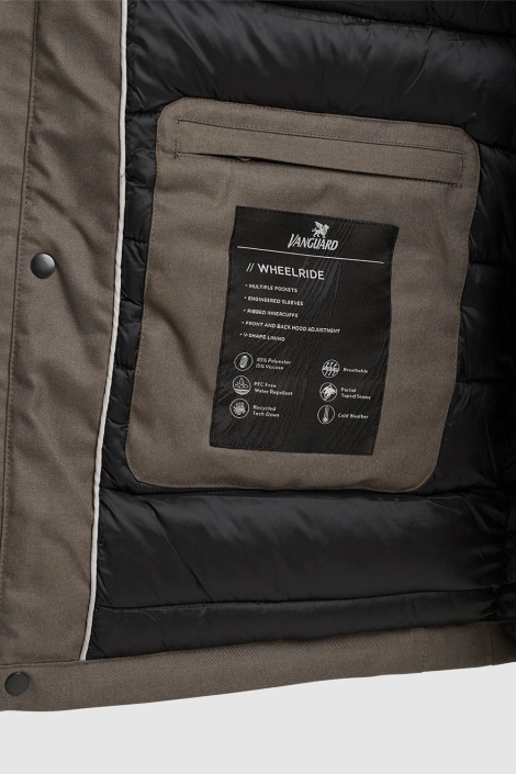 Vanguard parka jacket melange twill